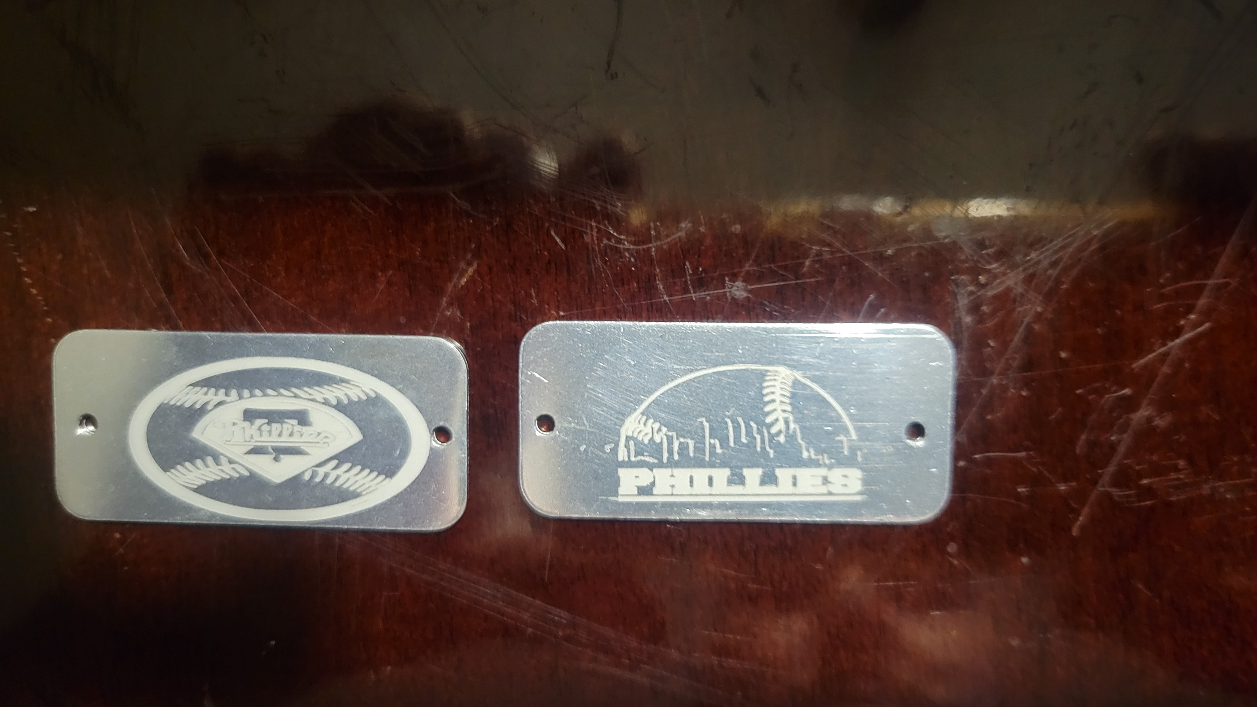 Detailed metal laser engraving